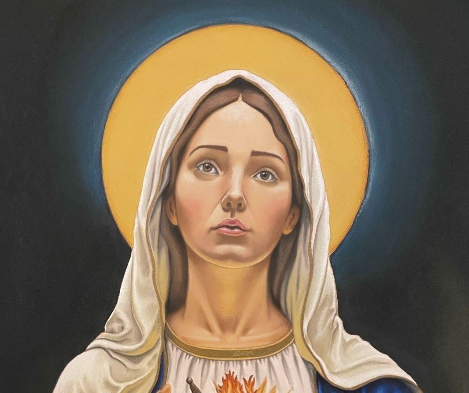 The Immaculate Heart of Mary – Fine Art Print (Pre-Order)