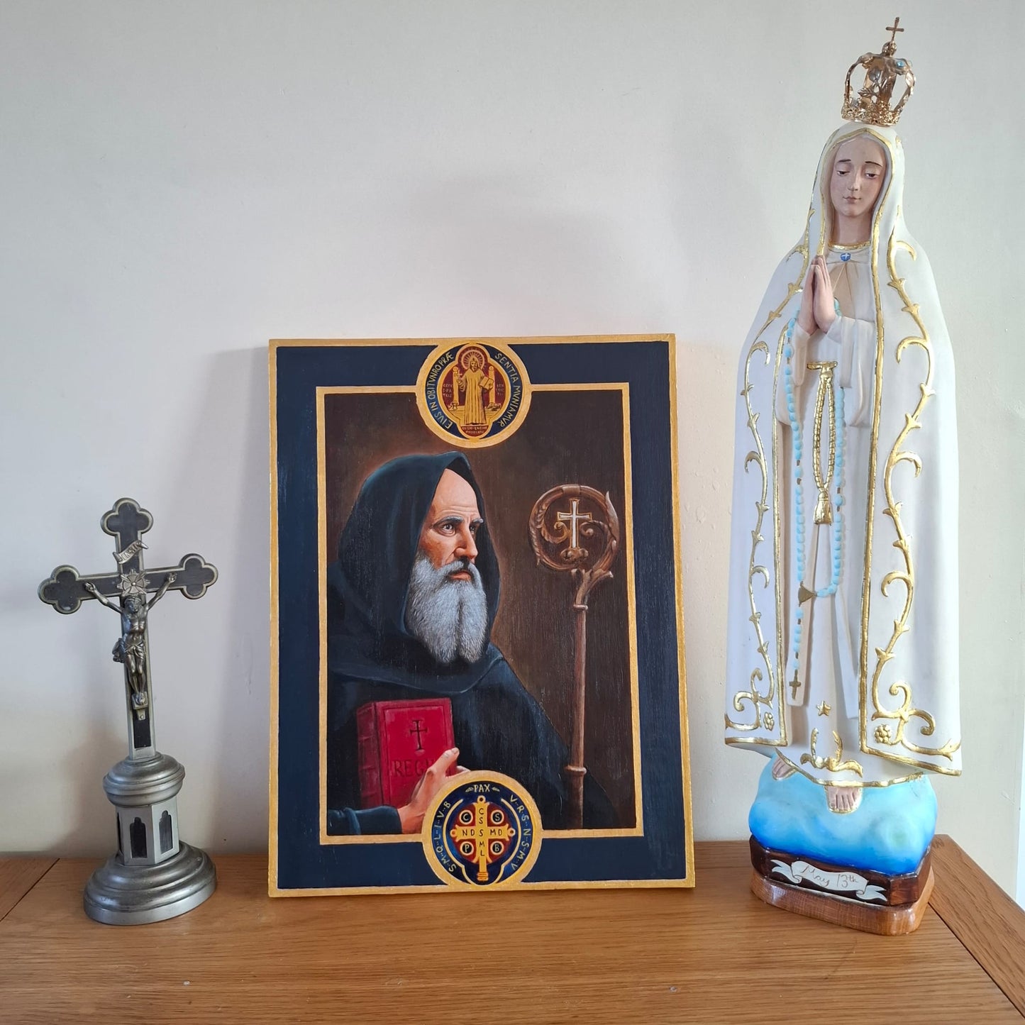 St Benedict Paint Artwork - Original
