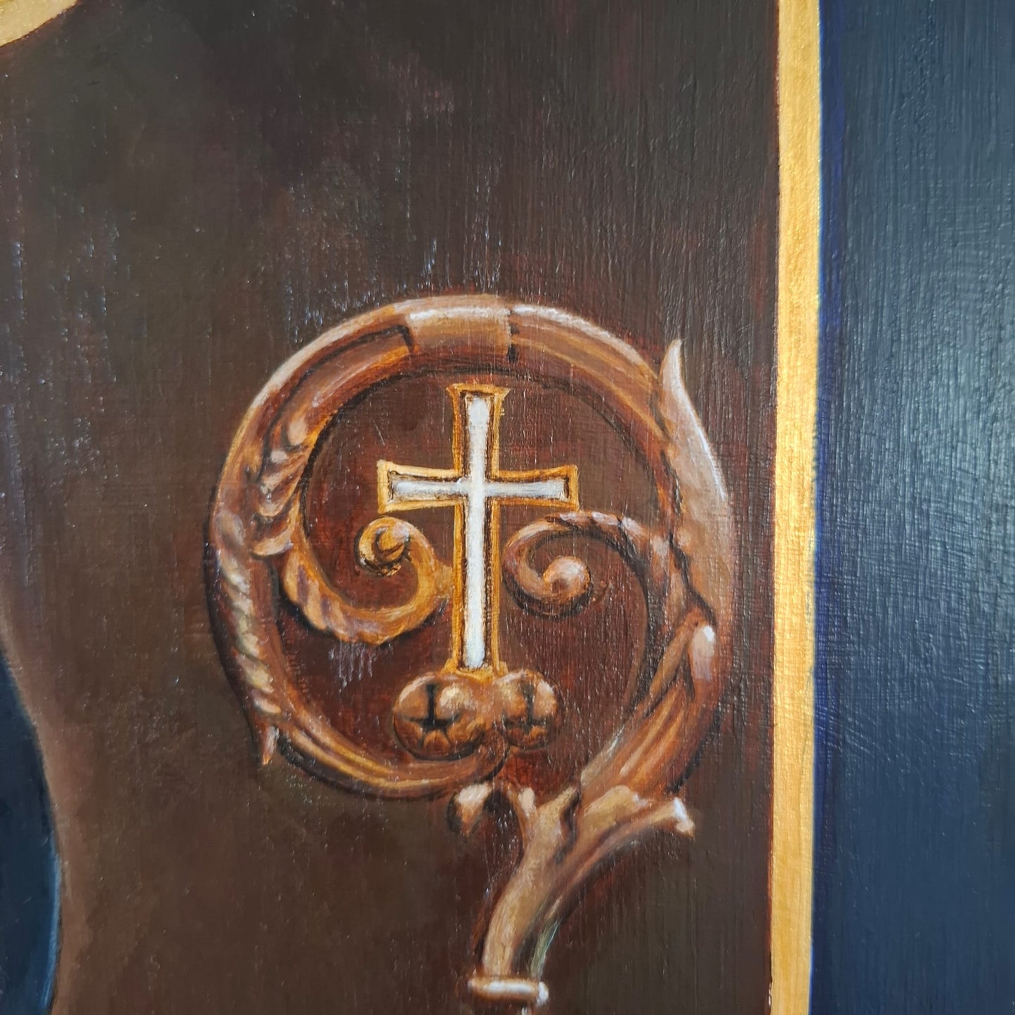 St Benedict Paint Artwork - Original