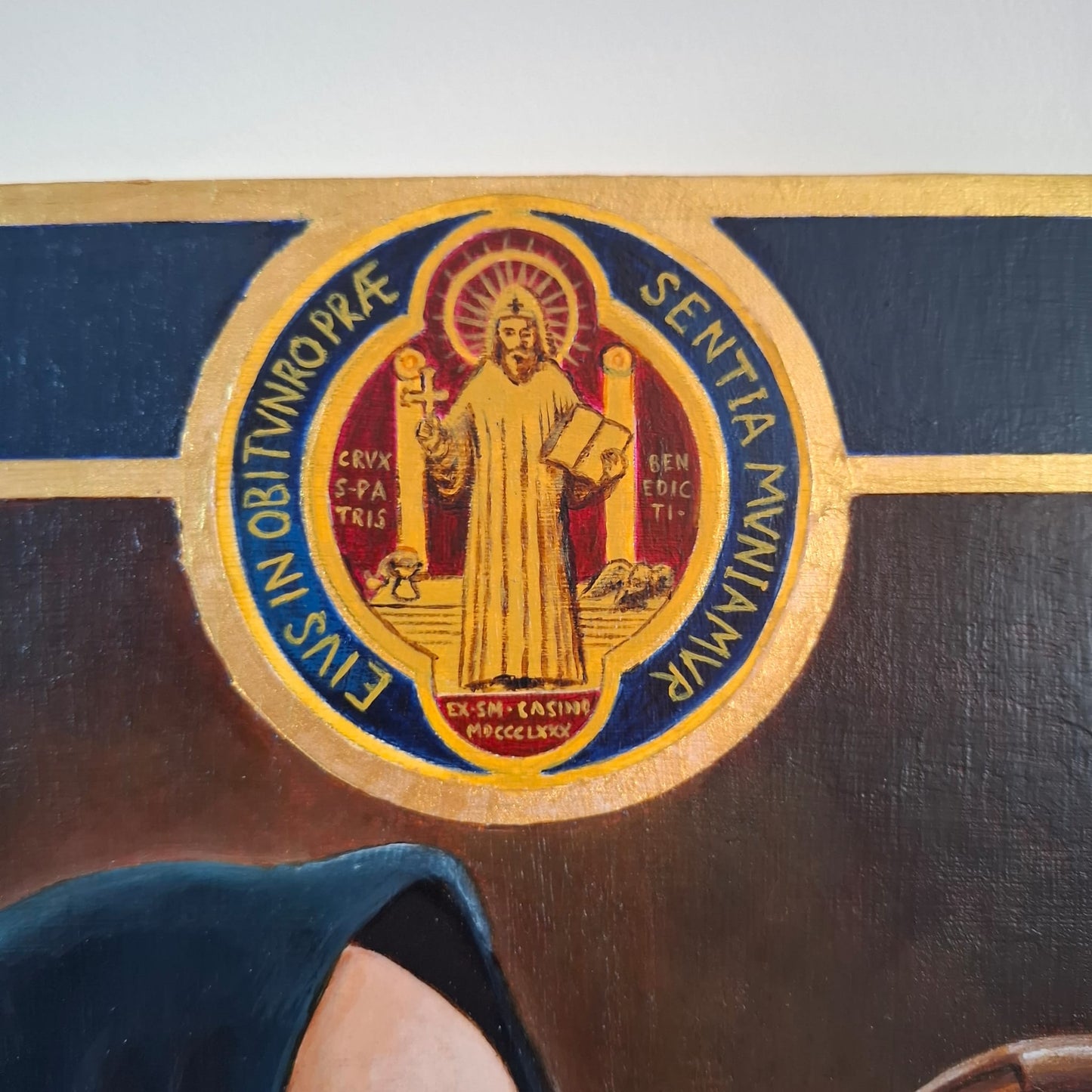 St Benedict Paint Artwork - Original