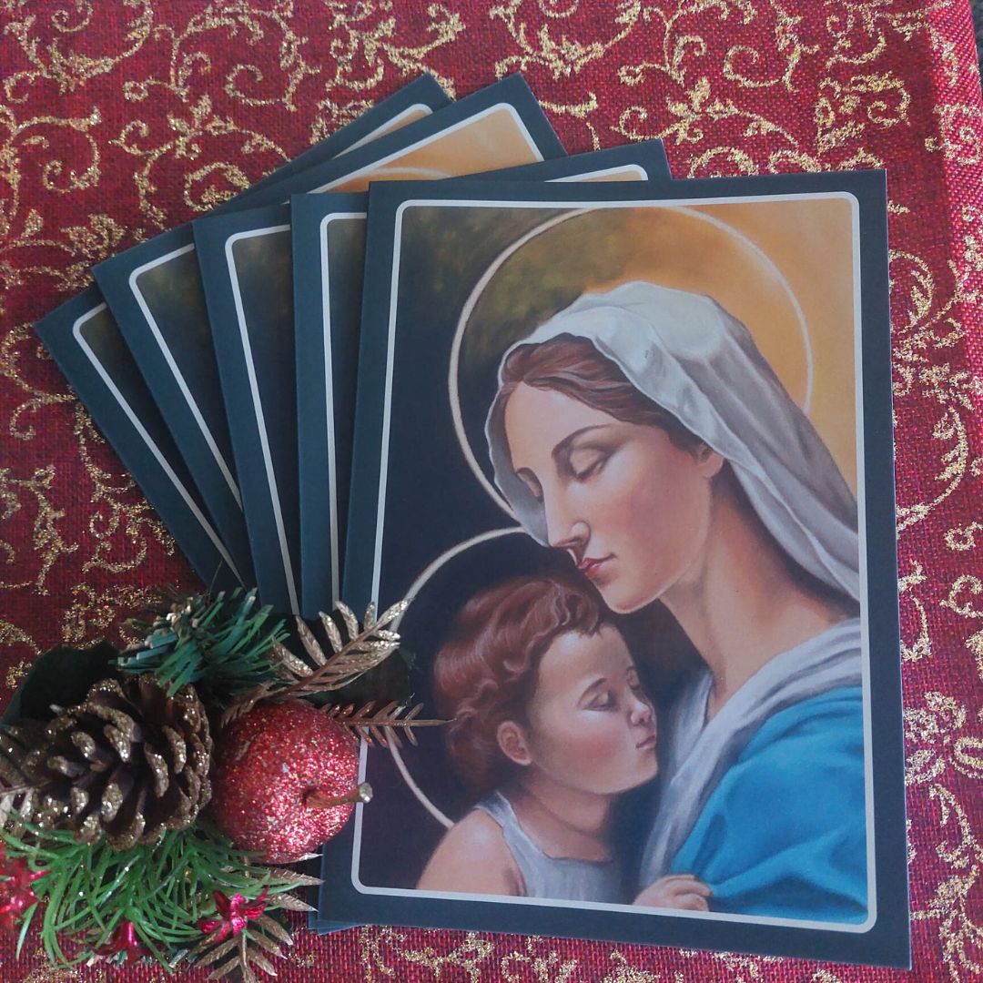 Madonna and Child: Pack of 5 x Christmas Cards