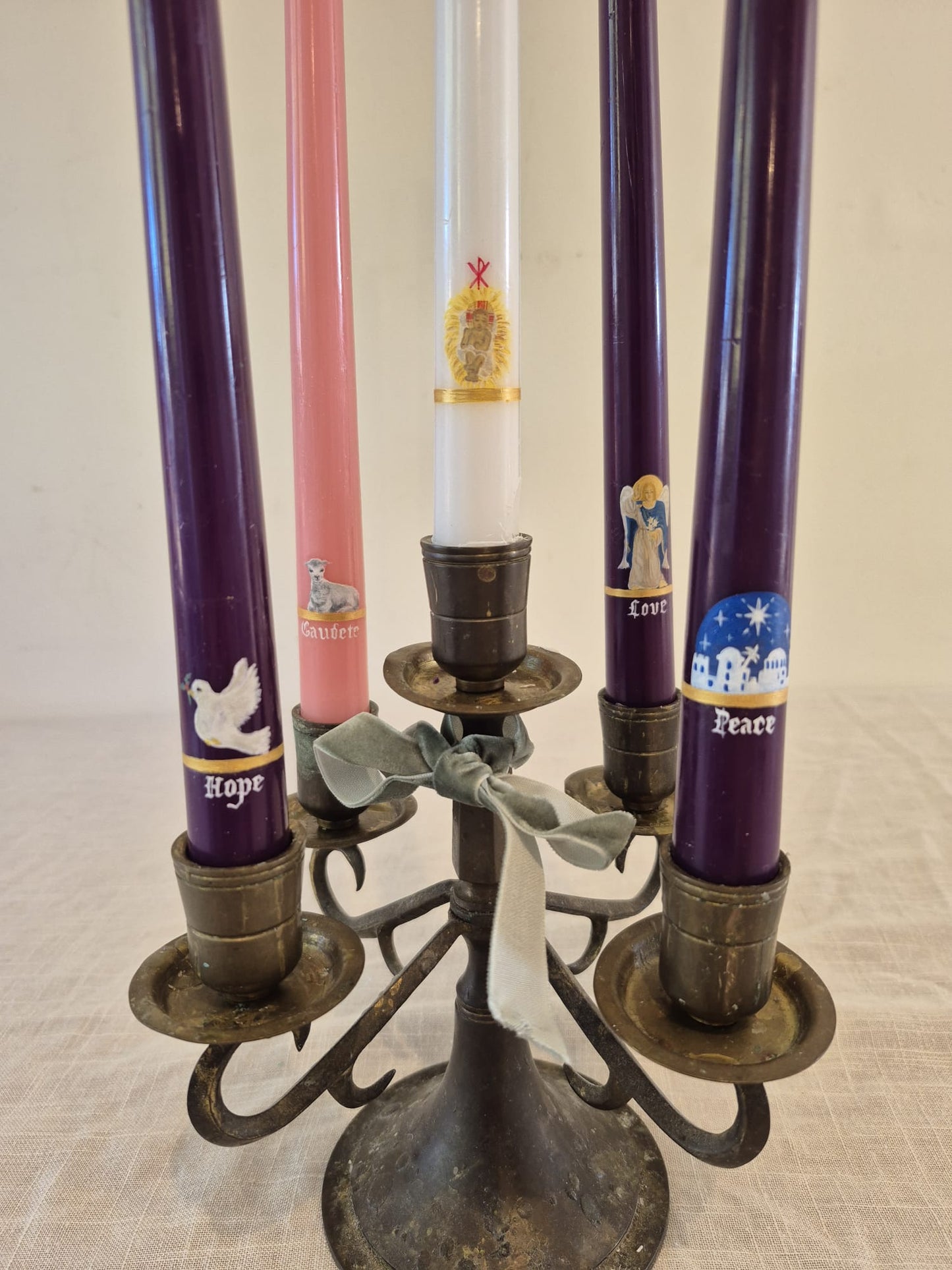 Hand-painted Advent Candle Set