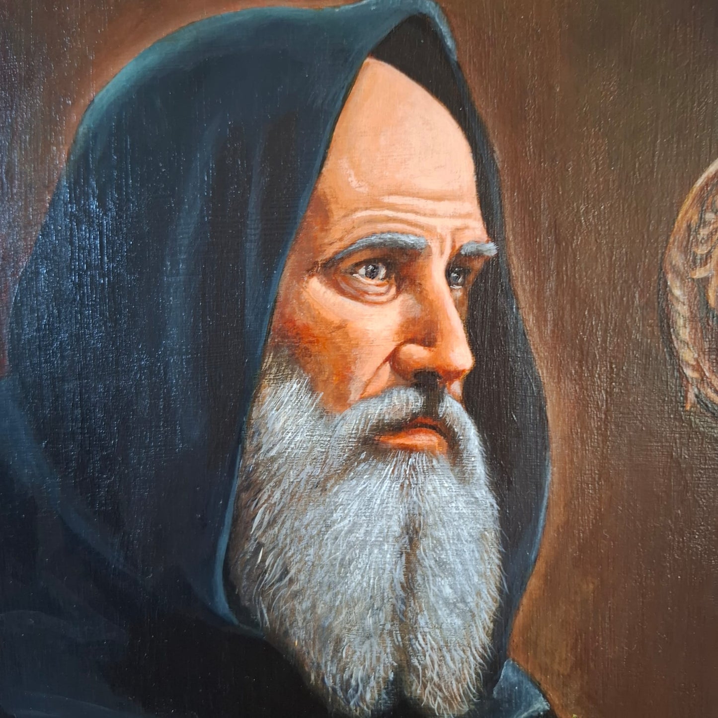St Benedict Paint Artwork - Original