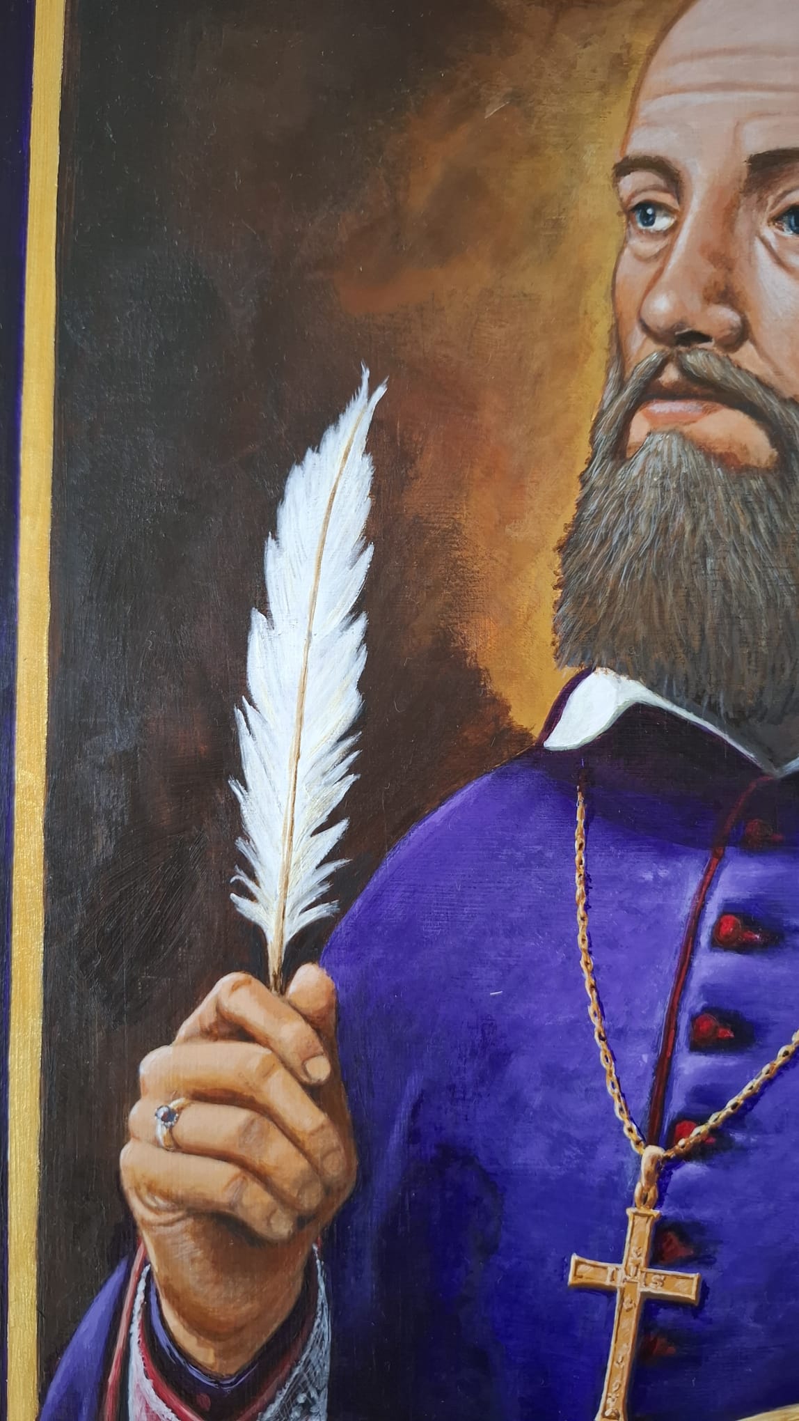 St Francis De Sales Paint Artwork - Original