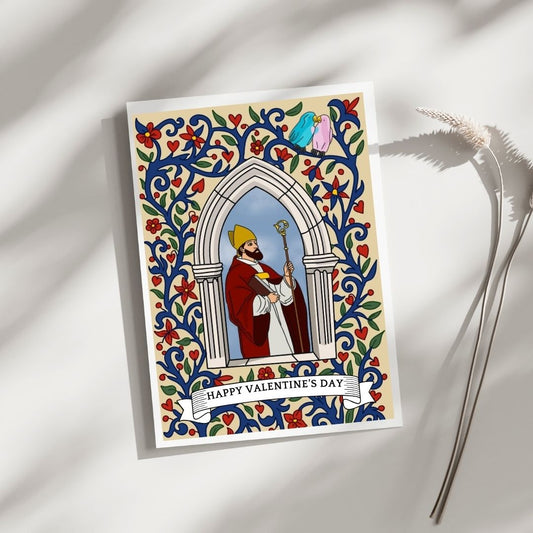 Free St Valentine's day greeting card digital download!