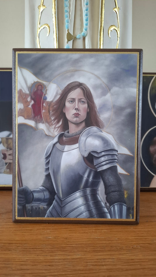 Saint Joan or Arc Devotional Plaque