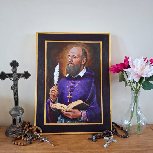 St Francis De Sales Paint Artwork - Original