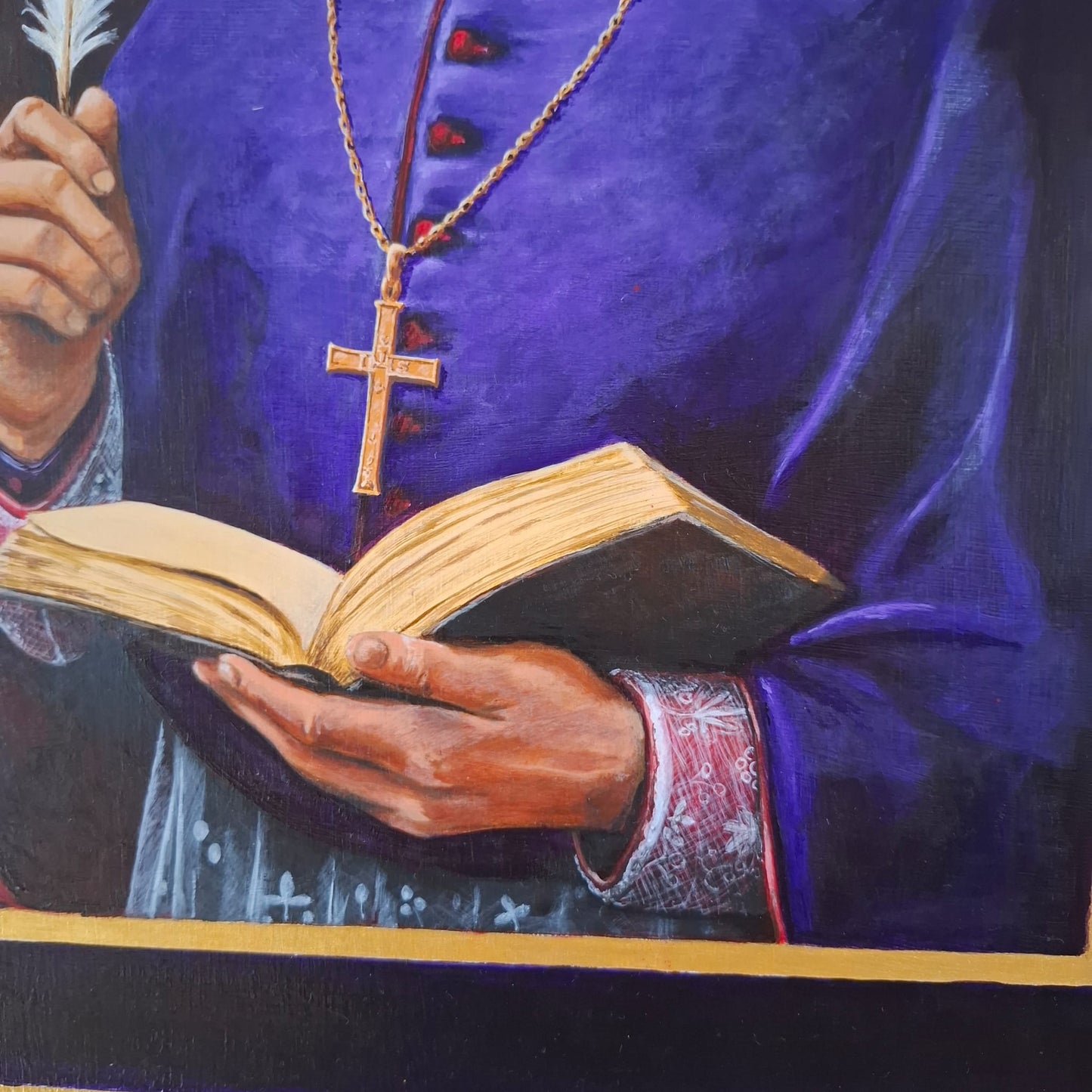 St Francis De Sales Paint Artwork - Original