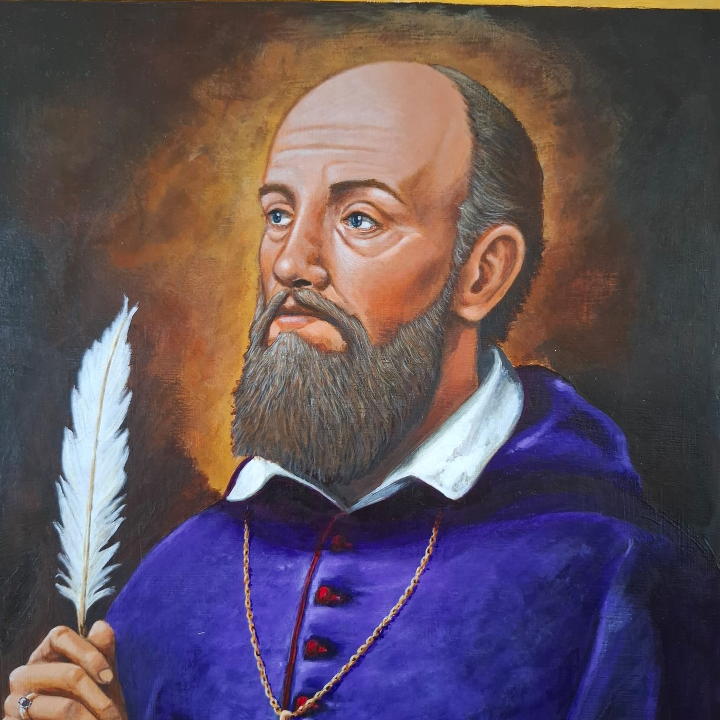 St Francis De Sales Paint Artwork - Original
