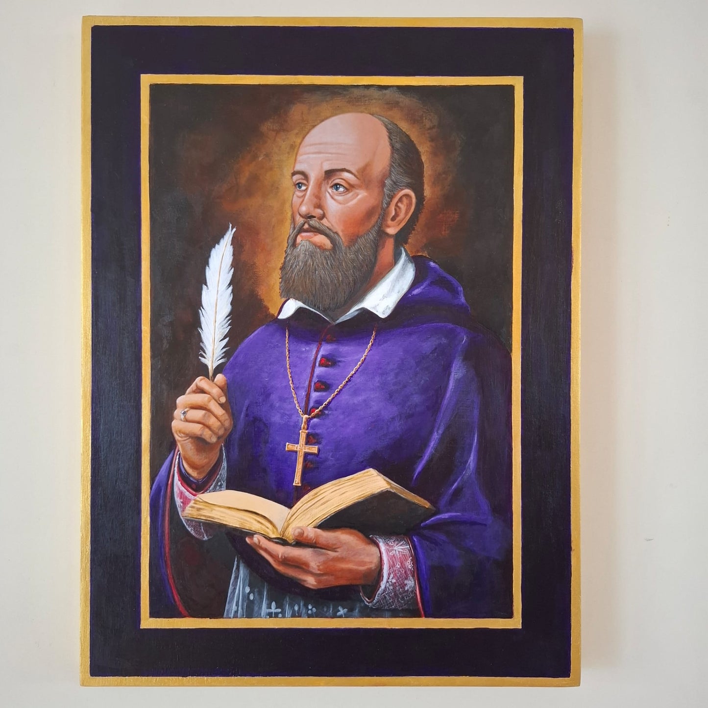 St Francis De Sales Paint Artwork - Original