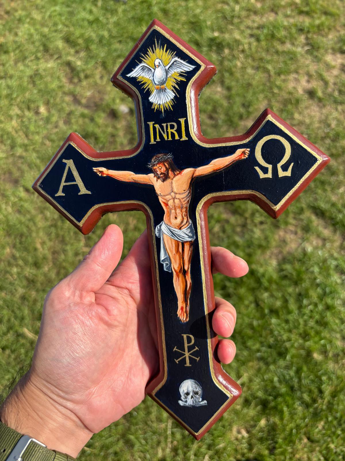 Devotional Crucifix - Alpha & Omega