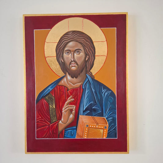 Icon of Our Lord Jesus Christ - Original painted Art work