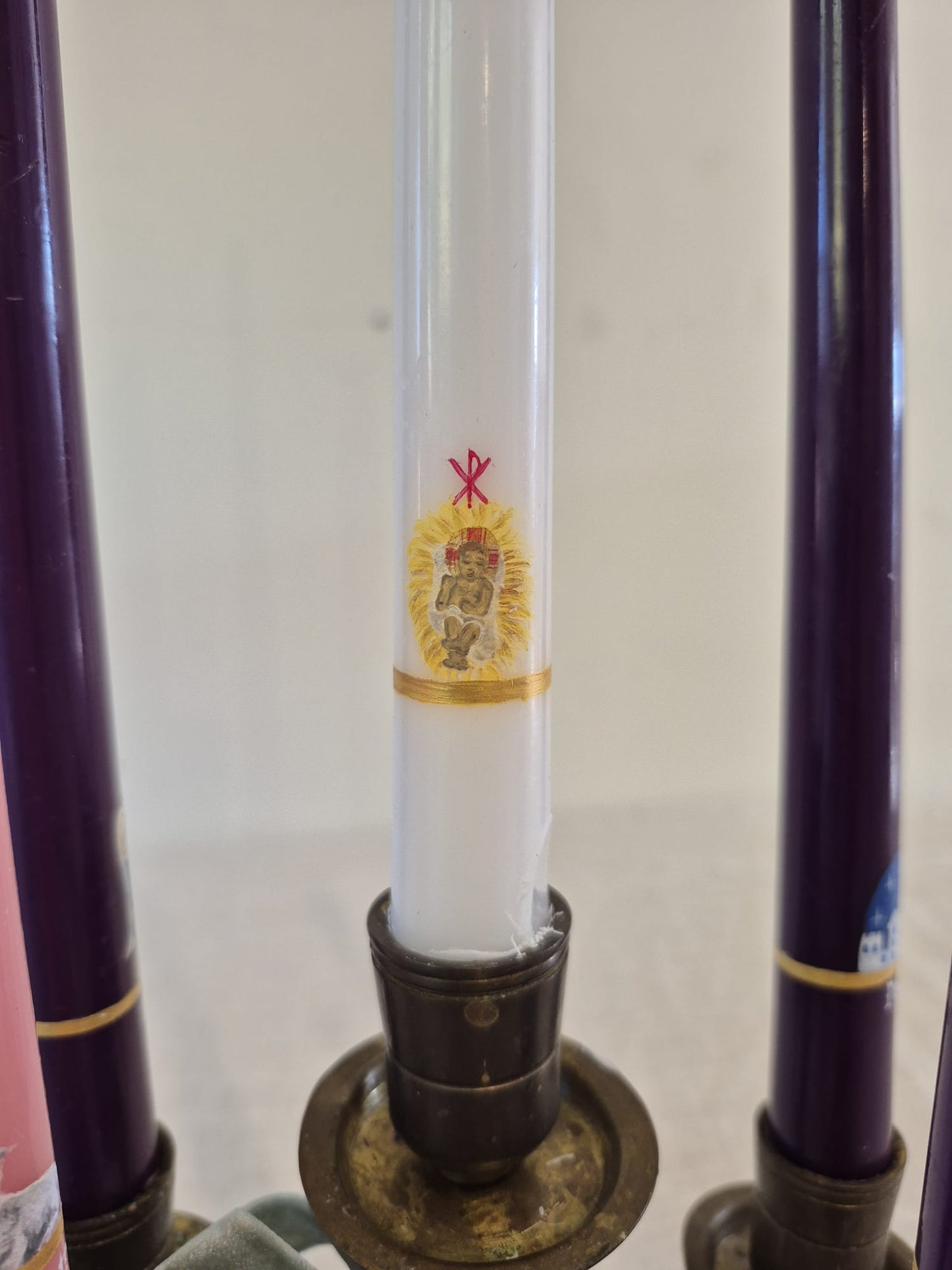 Hand-painted Advent Candle Set