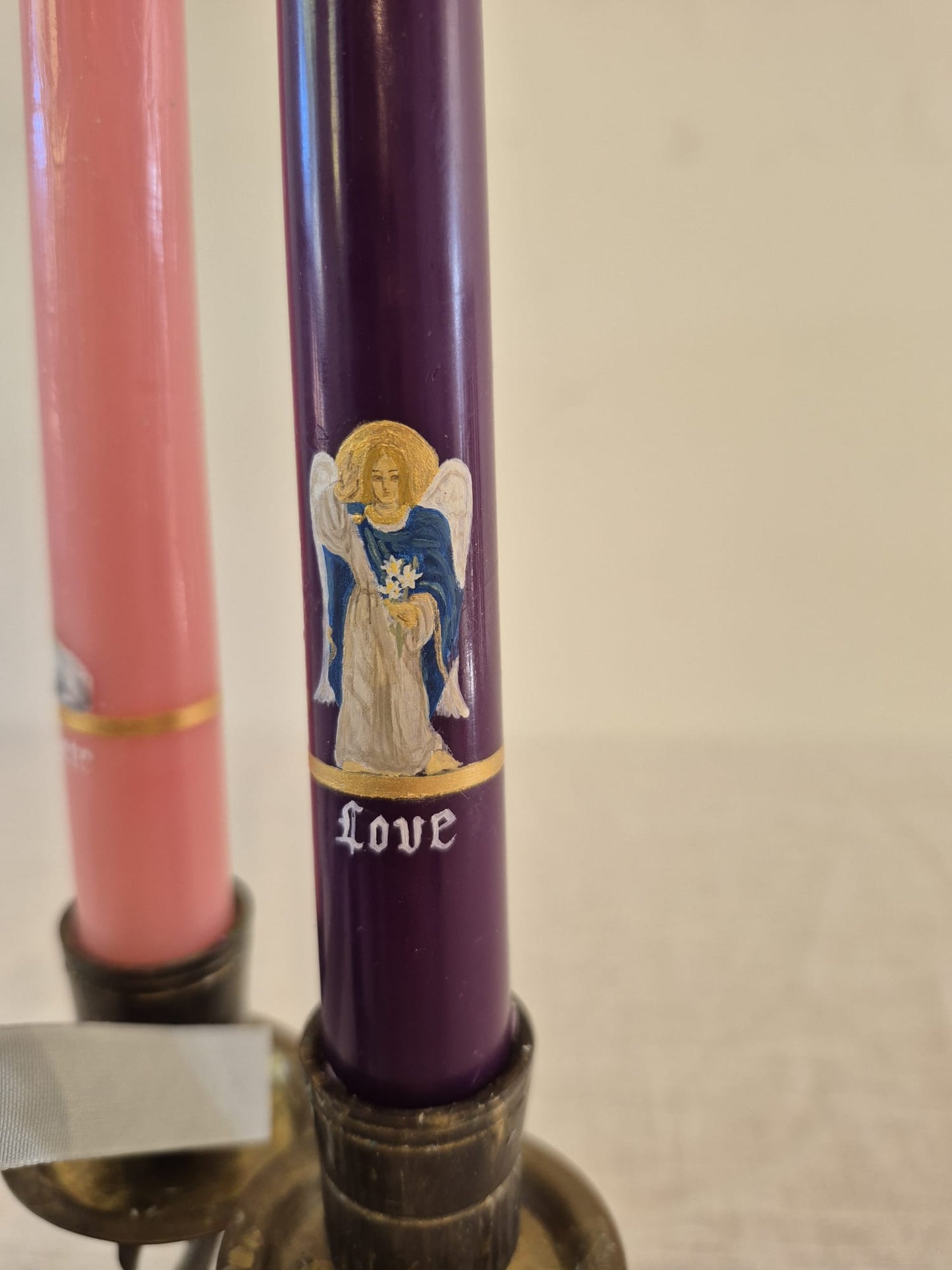 Hand-painted Advent Candle Set