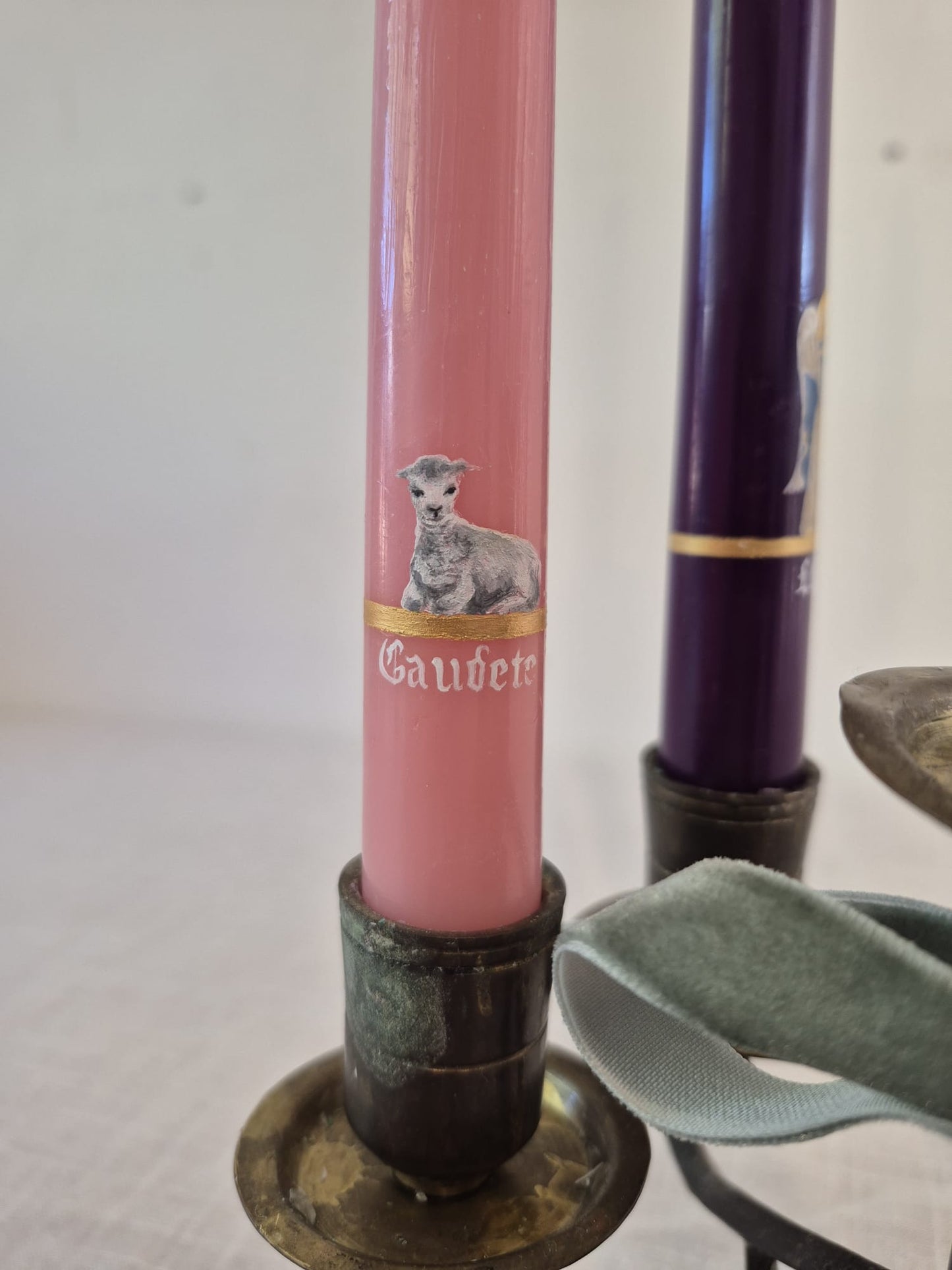 Hand-painted Advent Candle Set