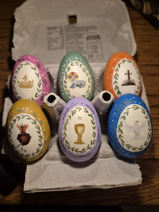 Hand Painted Wooden Easter Eggs