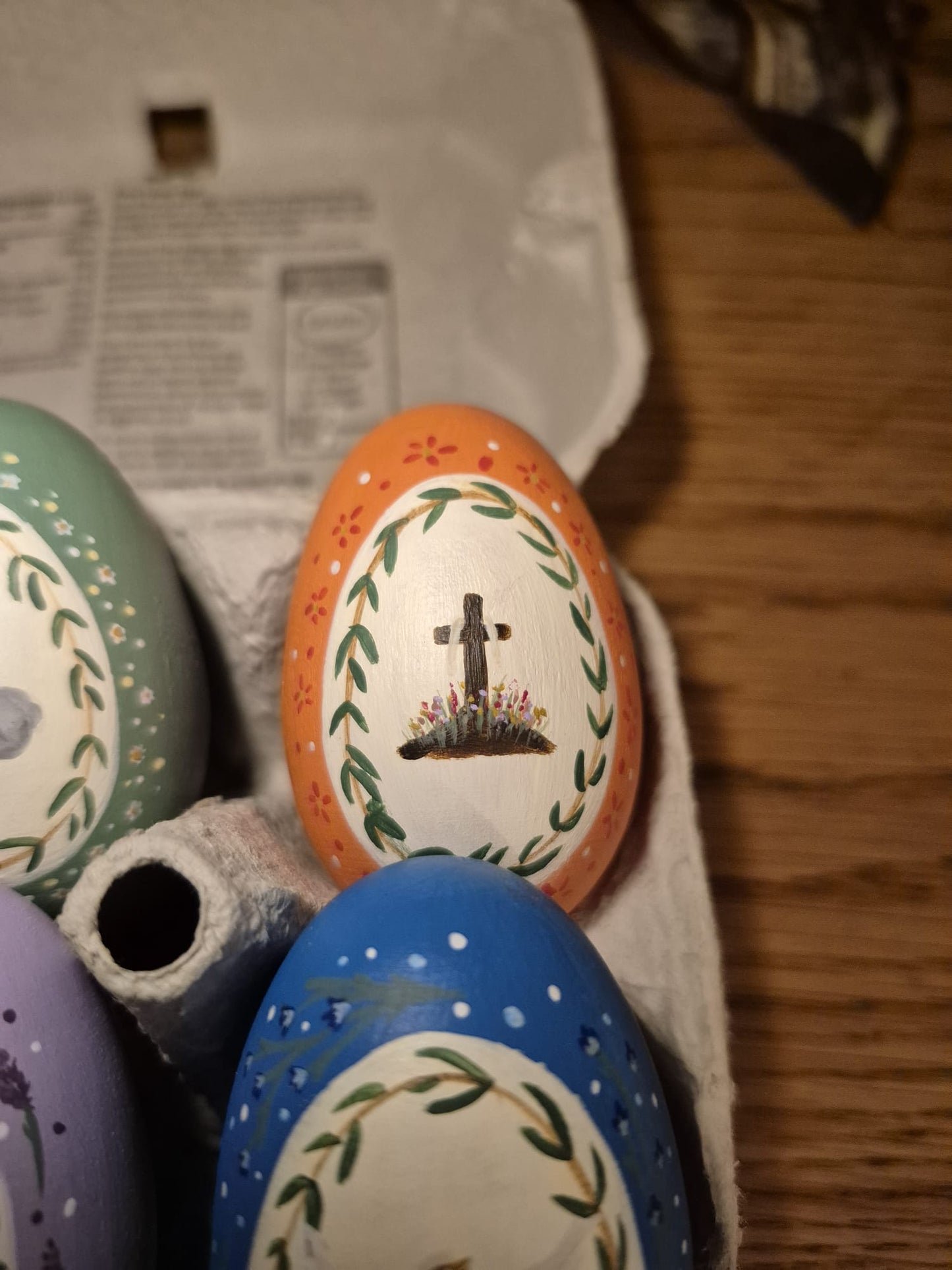 Hand Painted Wooden Easter Eggs