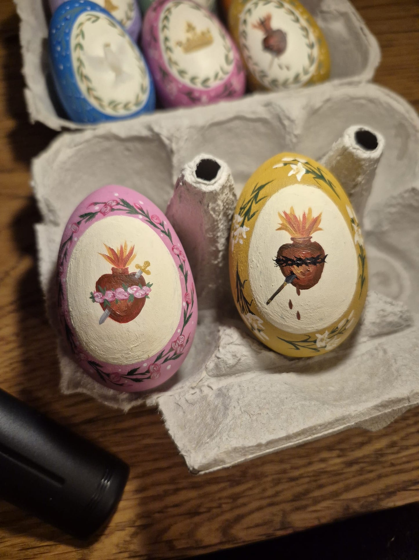 Hand Painted Wooden Easter Eggs