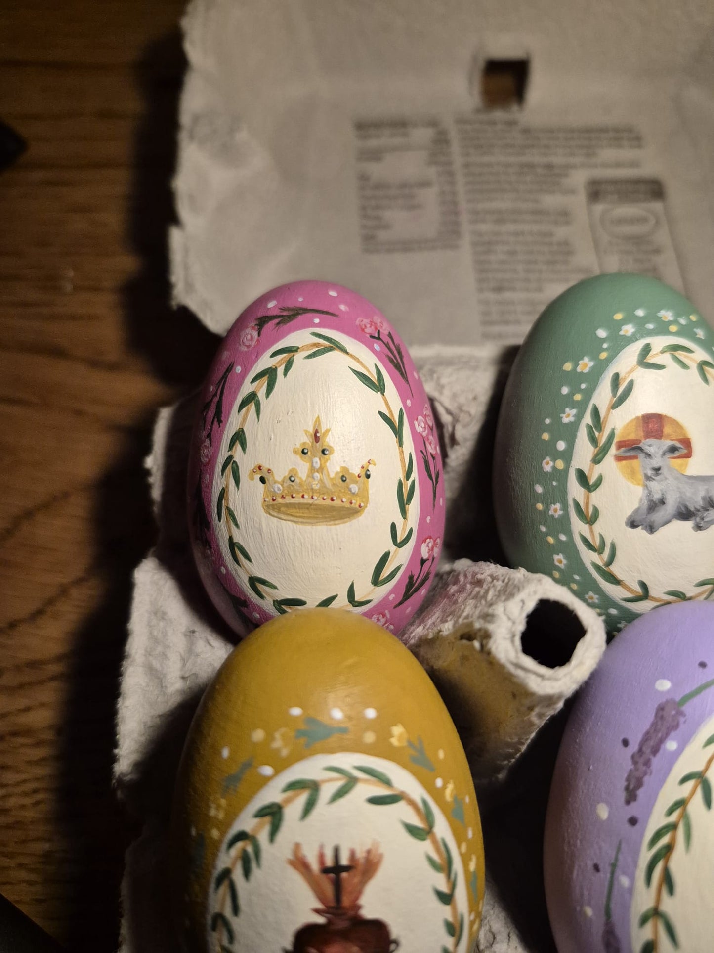 Hand Painted Wooden Easter Eggs