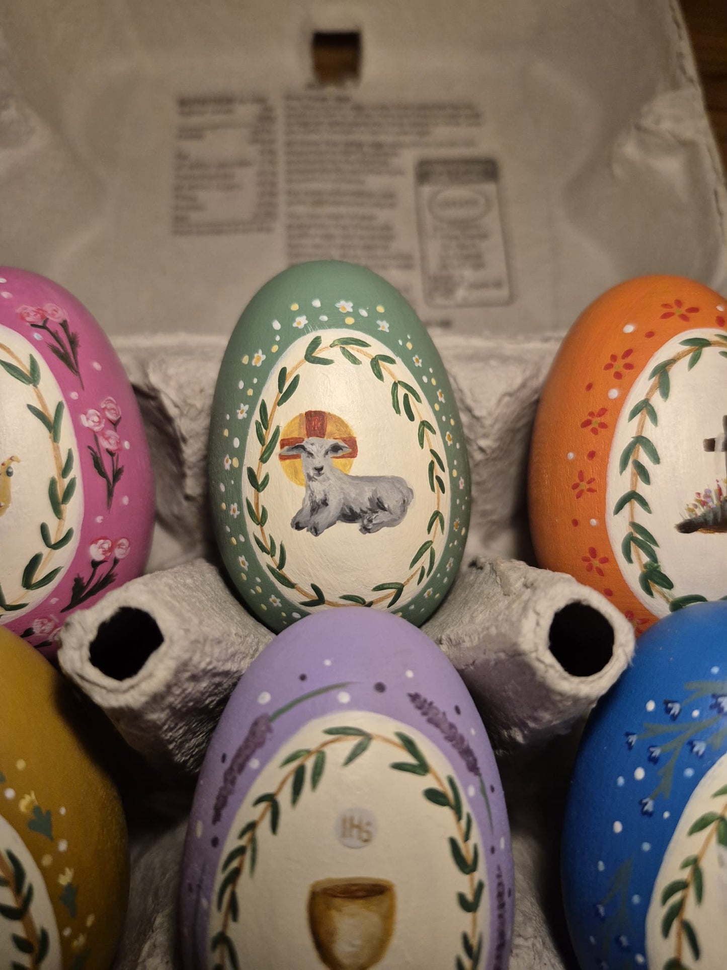 Hand Painted Wooden Easter Eggs